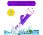 Oraway Vibrator Toy USB Charging High Frequency Sex Toy Adults Automatic Vibrator Stick for Female - Light Purple