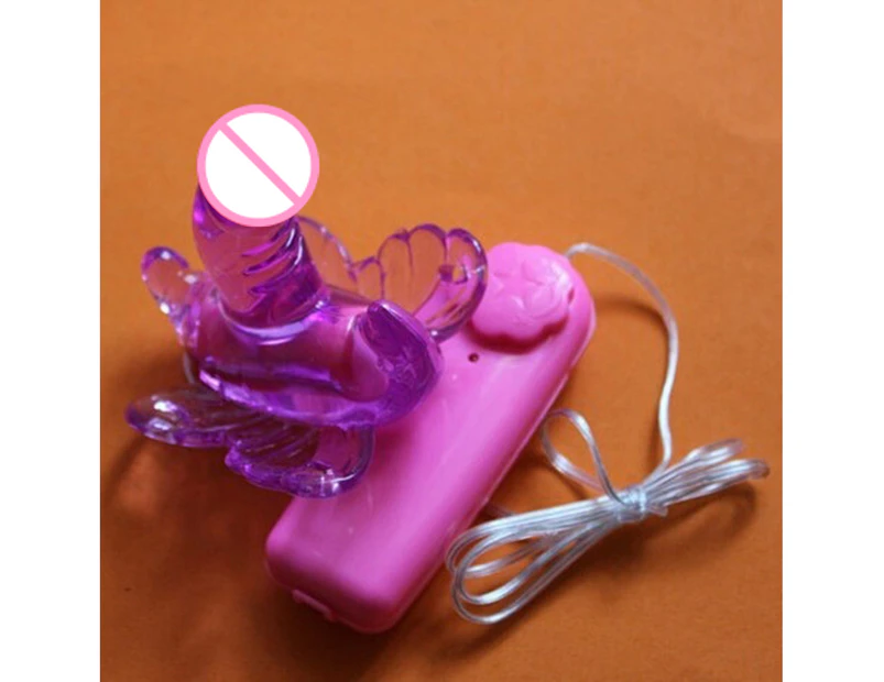 Oraway Silicone Butterfly Vibrator Strap On G-Spot Massager Vibrating Female Sex Toy