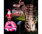Solar outdoor Rope Lights 33ft 100LED Candy-color Waterproof Twinkle Lights for Wedding Patio Garden Christmas