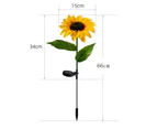 2pcs solar sunflower lantern