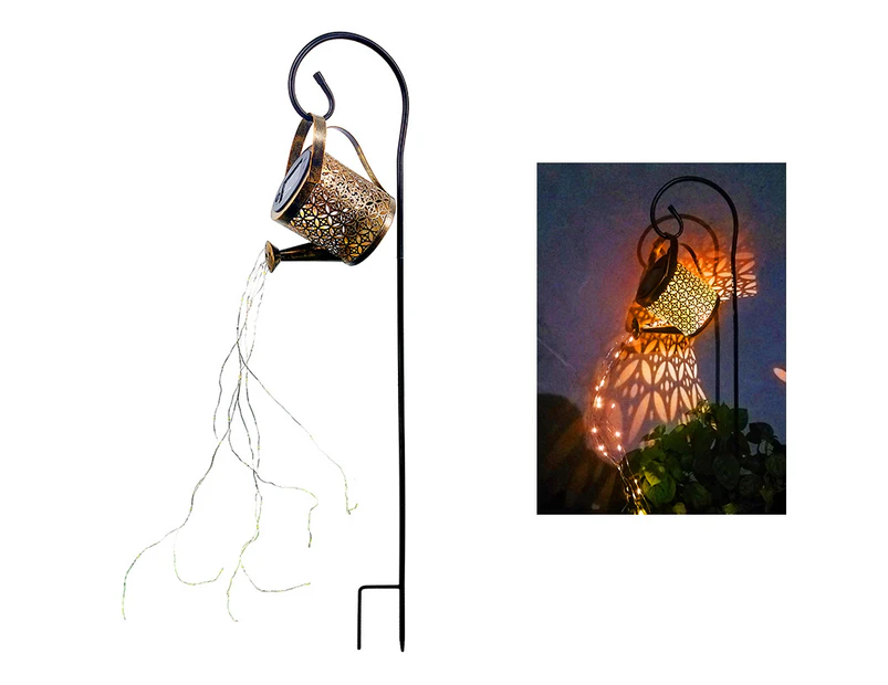 Watering can with Lights, Waterproof Solar Lantern Outdoor Hanging Light Garden Art, Solar Fairy Lights Garden Lights