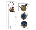 Watering can with Lights, Waterproof Solar Lantern Outdoor Hanging Light Garden Art, Solar Fairy Lights Garden Lights