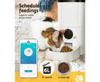 i.Pet Automatic Pet Feeder 6L Wifi Auto Dog Cat Smart Food Dispenser Timer