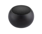 Mini Portable Bluetooth-compatible Metal True Wireless Stereo Music Player Solid Color Subwoofer Loudspeaker Black