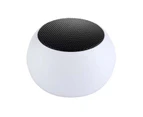 Mini Portable Bluetooth-compatible Metal True Wireless Stereo Music Player Solid Color Subwoofer Loudspeaker Silver