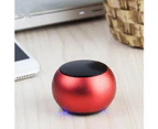 Mini Portable Bluetooth-compatible Metal True Wireless Stereo Music Player Solid Color Subwoofer Loudspeaker Silver