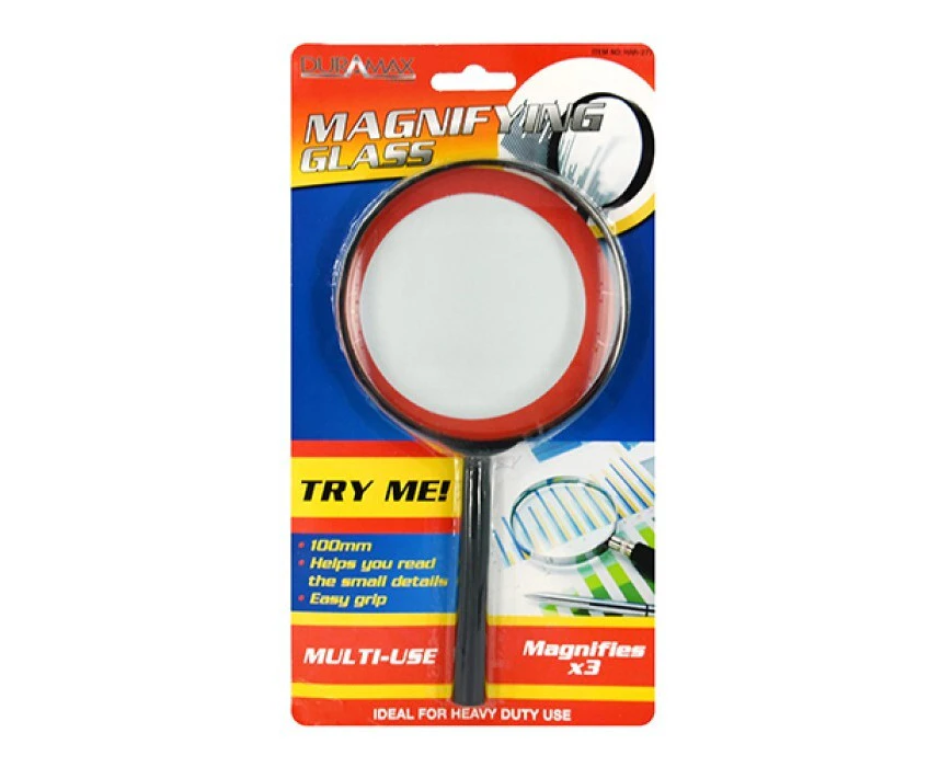 1pce Magnifying Glass Magnifies x 3 100mm Amplify an Image Office Supply