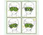 Cute Green Frog Funny Eye Masks for Adults Kids Funny Blindfold