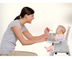 Tubby 3 in 1 Baby High Chair Infant Dining Eating Feeding Highchair 3IN1 Seat Toddler - Beige - Beige