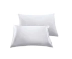 Nnekg Set Of 2 Mulberry Silk Pillowcases (white)