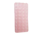 1pce Pink 19cm Wall/Drawer Suction Grip Mat Sheet Kitchen/Home Organisation Furniture Stop - Pink