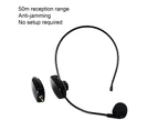 Voice Amplifier Anti-interference Independent Frequency Band Plug And Play Wireless Microphone Radio Headset for Outdoor  B