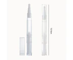 2ml/5ml Dispenser Pen Transparent Good Sealing Hygienic Easy to Carry Wear-resistant Birthday Gift PP Material Liquid Foundation Rotating Repacking Pen - A