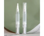 2ml/5ml Dispenser Pen Transparent Good Sealing Hygienic Easy to Carry Wear-resistant Birthday Gift PP Material Liquid Foundation Rotating Repacking Pen - A