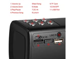 S2028 Wireless Stereo Subwoofer Bluetooth-compatible Speaker FM Radio TF USB Sound Bar Black