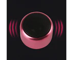 S2 Mini Portable Subwoofer Outdoor Bluetooth-compatible 4.2 Wireless Stereo Music Player Pink