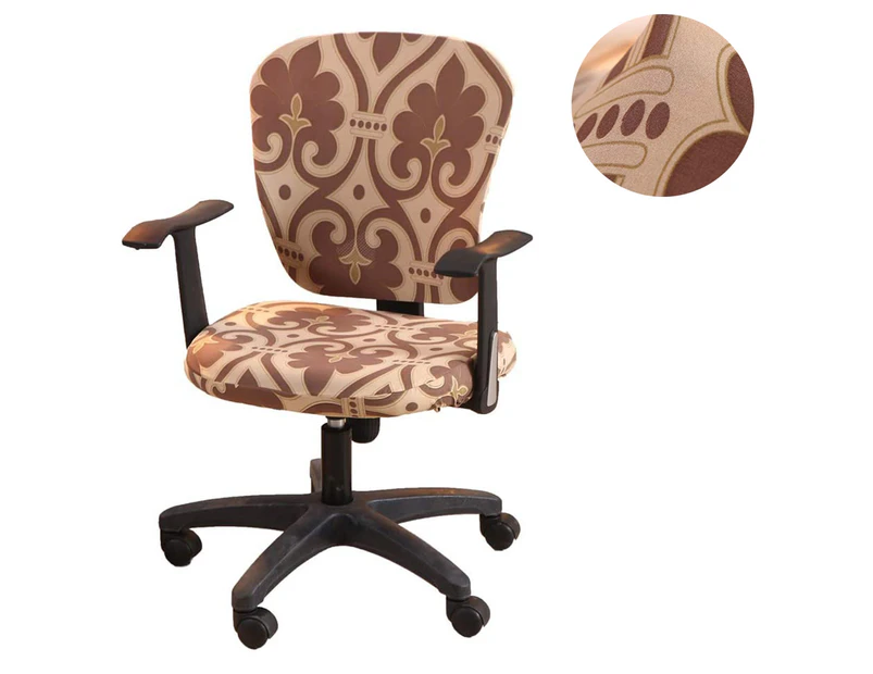 Computer Office Chair Covers Universal Stretchable Polyester Washable Rotating Chair Slipcovers, only Chair Covers