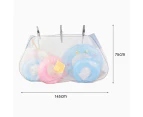 Swimming Pool Pouch Universal Easy to Store Elastic Opening Pool Hanging Net Storage Bag for Sports Balls - Green
