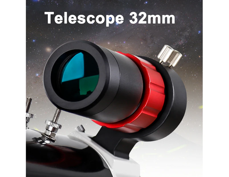 Telescope 32mm Dust-Proof Compact Lightweight Durable Guide Scope with Bracket for Astronomical Telescope