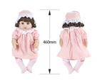 Girl Baby Doll Babies Toys Birthday Gifts handmade clothes Role Play Toy safety non-toxic 46cm