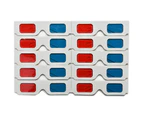 10 Pairs 3D Cardboard Glasses Glasses Universal Anaglyph 3D Glasses10pcs 3D Glasses Red and Blue Lenses