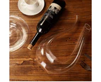 Wine Decanter Aerator U Shaped Crystal Glass Wine Bottle, 1500ML