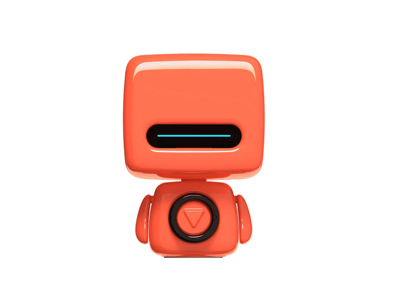 Portable Bluetooth-compatible Wireless Rechargeable Cute Robot Shape Speaker Music Player Orange