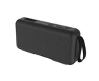 Portable Waterproof Bluetooth-compatible 5.0 Wireless Speaker with Microphone Stereo Sound Black