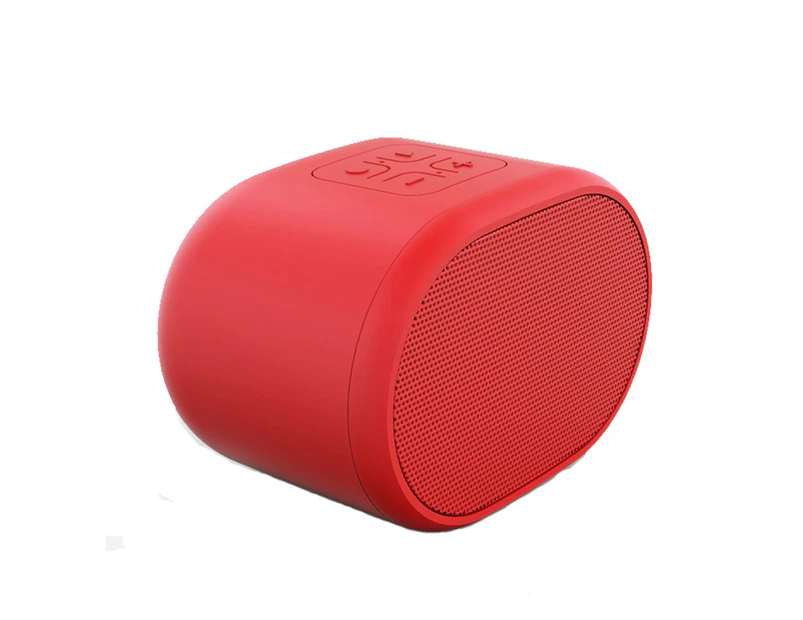 Portable Wireless Bluetooth-compatible 5.0 Speaker with Microphone Stereo Noise Reduction Red