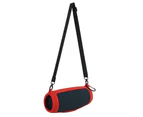 Protective Bag Good Hardness Dust-proof Bluetooth-compatible Speaker Storage Pouch with Shoulder Strap for JBL Charge5 Red