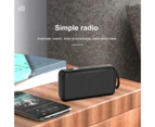 Portable Wireless Speaker Bluetooth-compatible 5.0 HiFi Sound Creative Graffiti Stereo Mini Sound Box for Outdoors Black Pure Color