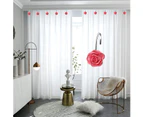 Shower Curtain Hooks, 12 Anti-Rust Decorative Resin Hooks (5 Colors Av