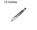 9/12/16/16inch Stainless Steel BBQ Tongs Kitchen Food Salad Buffet Grill Clip