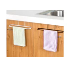 Sunshine Iron Towel Rack Kitchen Cupboard Hanging Cloth Organizer Sponge Holder Hanger-White