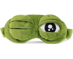 Funny Cute Green Frog Sleeping Eye Mask $ Frog Eye Mask Light And Comfortable Blackout Eye Mask $
