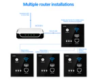 Wireless Router Panel Professional Anti theft Wide Coverage Signal Space saving Access Point Relay Safe Wall Embedded WiFi Extender Socket for Home - Black