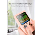 Built-in 500 Kinds of Games Portable Retro Handheld Game Console-Pink