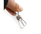 20Pcs Metal Clothes Pegs Stainless Steel Washing Spring Hanger Photos Clips