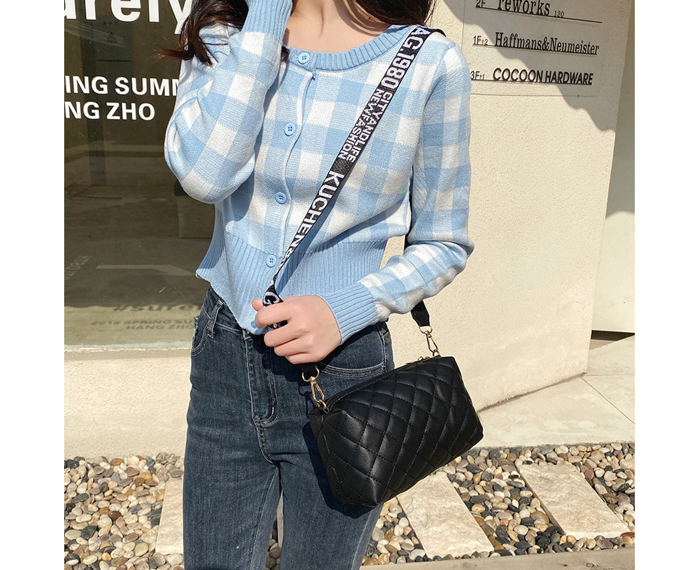 New Fashion Tassel Small Messenger Bag For Women Trend Lingge Embroidery  Female Shoulder Bag Fashion Chain