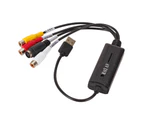 Video Capture Card Single-channel Video Image Monitoring Low Latency AV to USB 2.0 Game Capture Card for Live Streaming