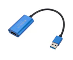 Video Capture Card High Resolution Low Latency HDMI-compatible to USB 3.0 Game Capture Device for Live Streaming