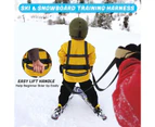 Skiing Shoulder Belt Adjustable Handle Multifunctional Children Ski Chest Strap with Traction Rope for Skating with Bag