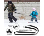 Skiing Shoulder Belt Adjustable Handle Multifunctional Children Ski Chest Strap with Traction Rope for Skating with Bag