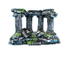 Aquarium Fish Tank Decoration Artificial Roman Column Ruins Castle Ornaments Four-columns