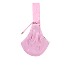 Hands-free Small Dog Cat Carrier Bag Travel Double-sided Pouch Shoulder Tote Pink
