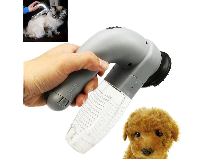 Handheld Rechargeable Pet Dog Cat Hair Fur Remover Vacuum Cleaner Comb Trimmer
