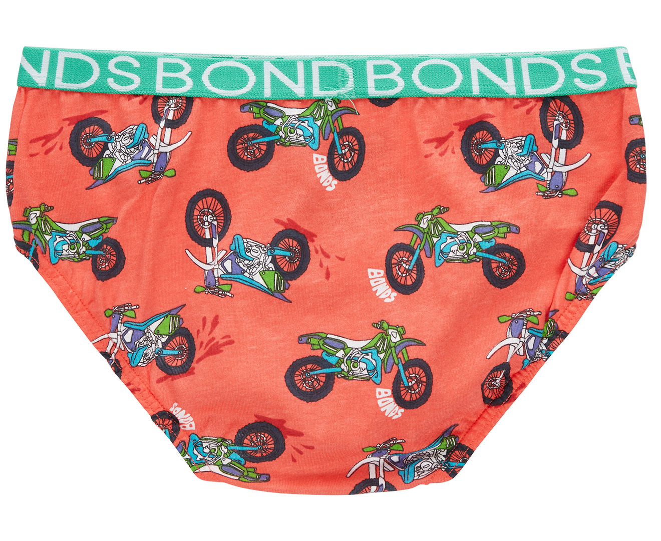 Bonds Youth Boys' Briefs 4-Pack - Green Multi