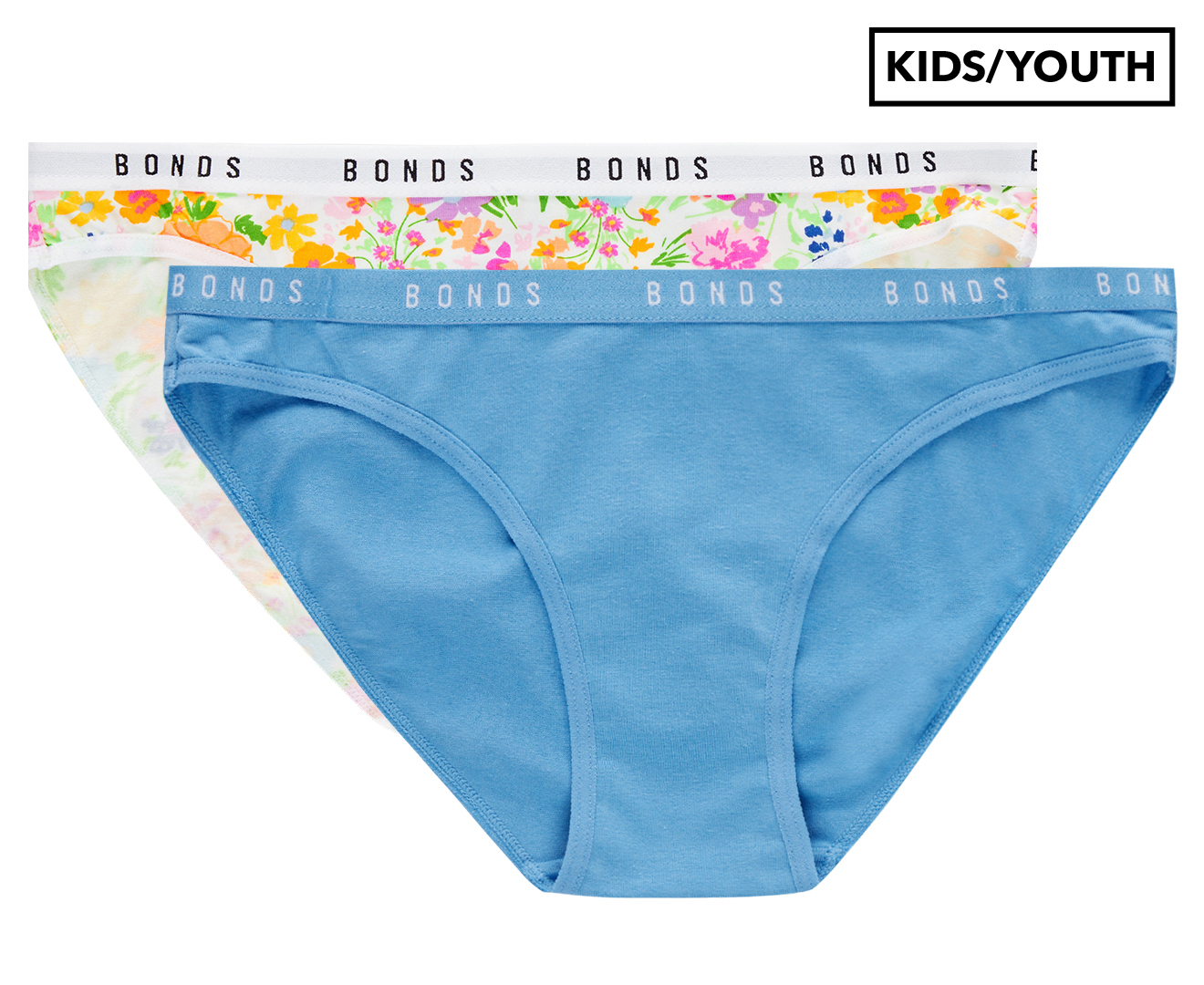 Bonds Girls' Hipster Bikini Briefs 2-Pack - Pink Zebra Print/Lilac