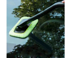 Car Windshield Window Fog Water Dust Remove Clean Cloth Brush Cleaning Tool Dark Blue