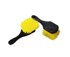 Special Feathered Split End Soft Hair Scratch-Free Short Handle Wheel Tire Brush